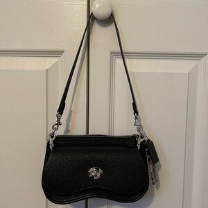 Coach Coachtopia double wavy black leather PRISTINE!!!